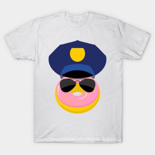 Police Donut Pink Frosting T-Shirt